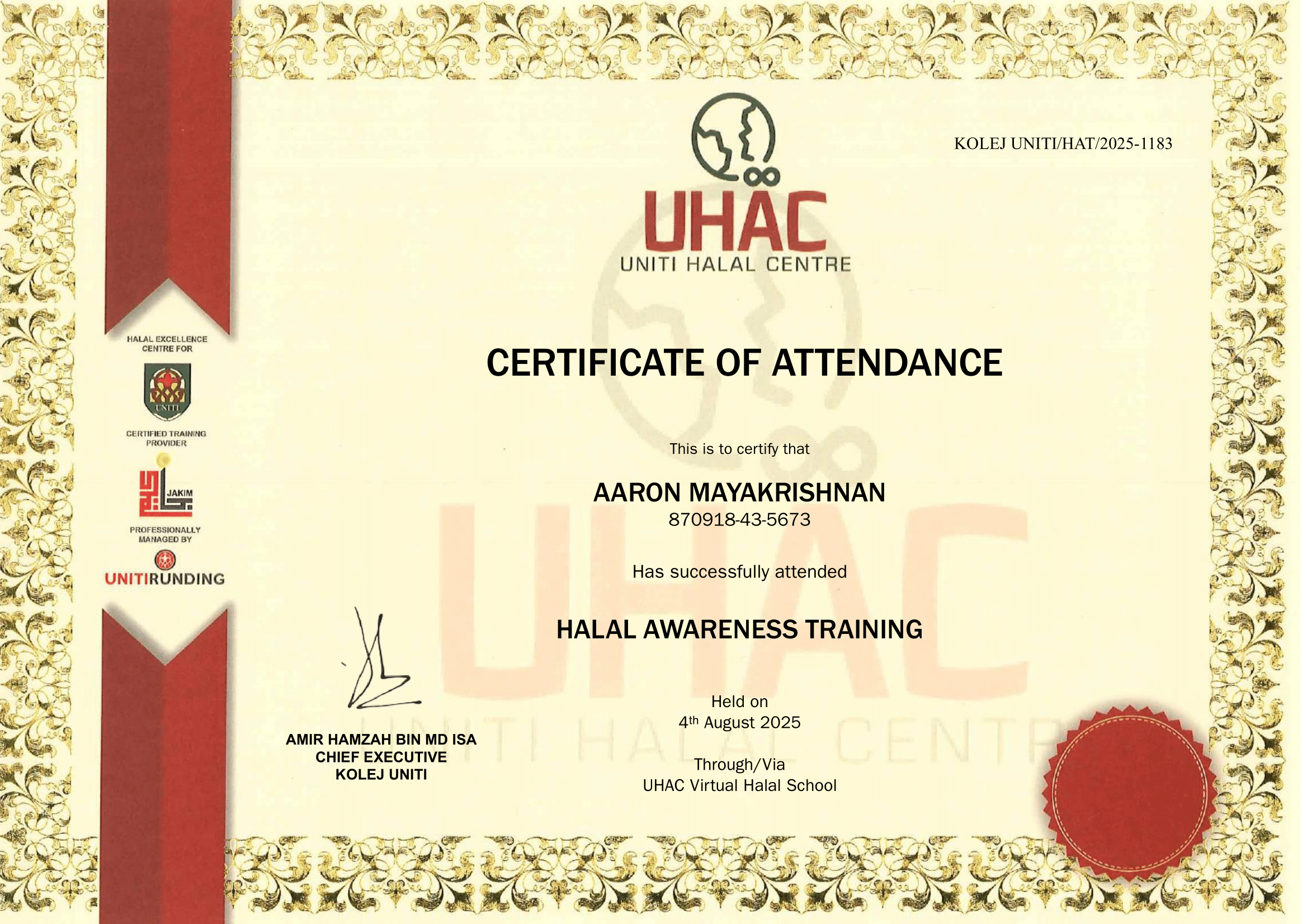 halal awareness training e cert sriga home food catering services 01